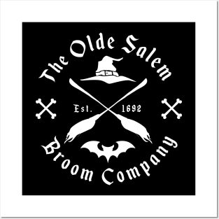 The Olde Salem Broom Co Est 1962 Sign Halloween Posters and Art